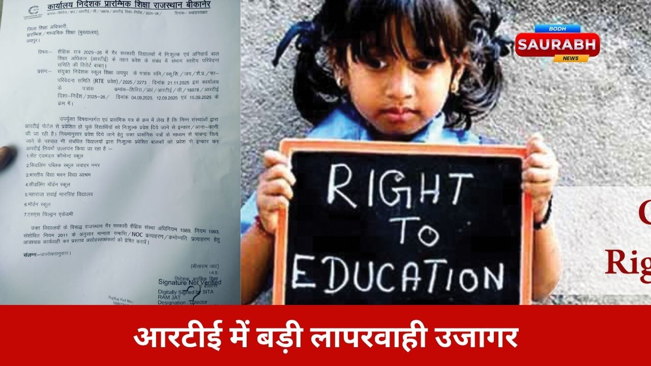 निजी स्कूल खुलेआम आरटीई आदेश ठुकरा रहे, विभाग की रहस्यमयी चुप्पी क्यों बढ़ रही, आखिर रोक कौन रहा है?